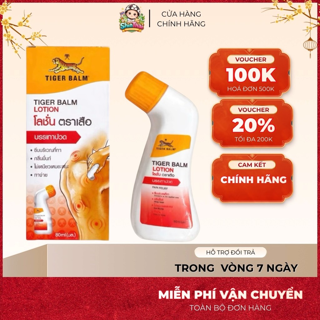 [THÁI LAN] Dầu / Kem Xoa Bóp Dạng Lăn Tiger Balm Lotion 85ml