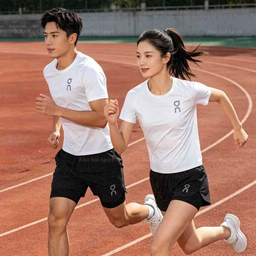 Exercise Running Outfit Summer Breathable Quick-Drying Men's and Women's Marathon Track and Field Sh