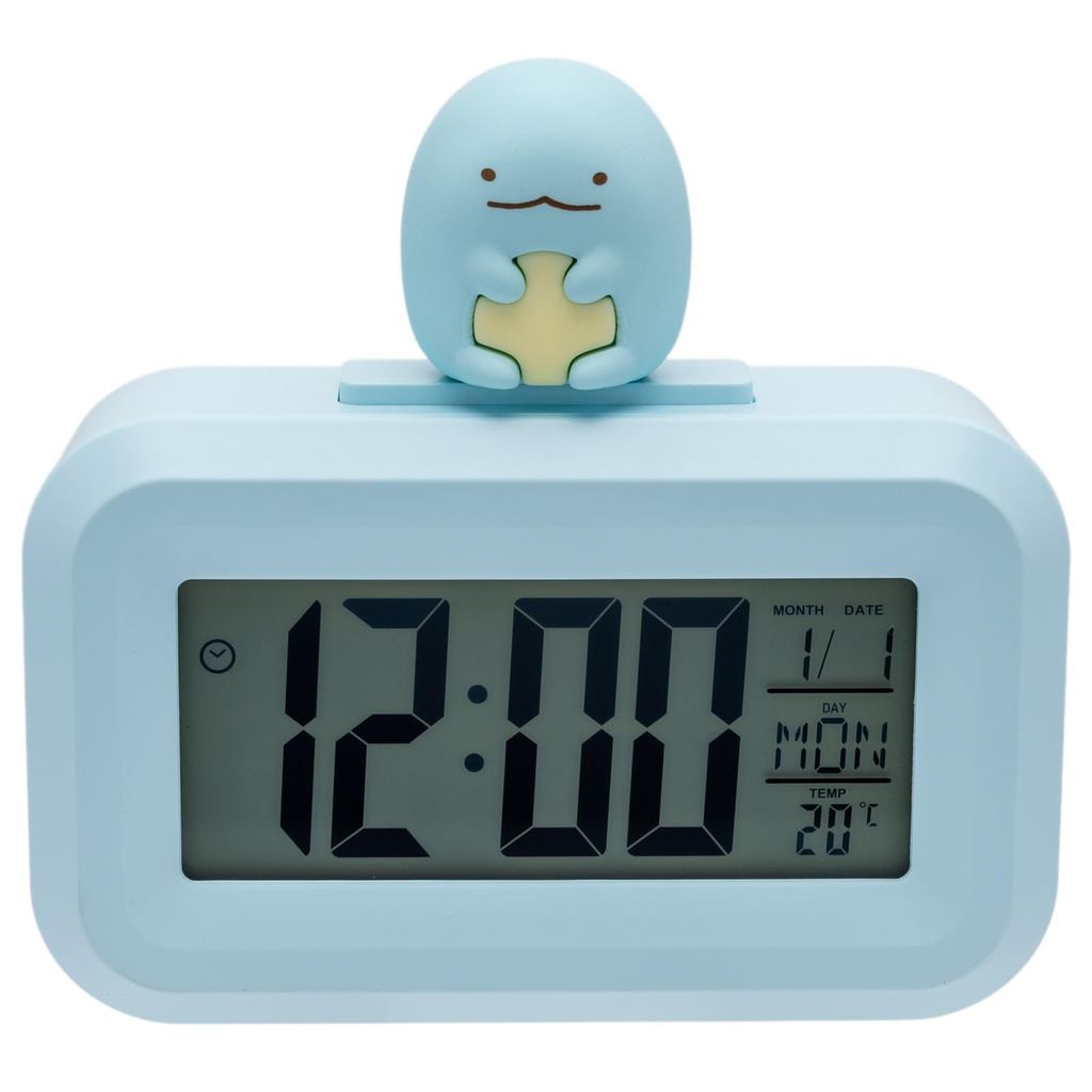[Japan Direct] Sumikko Gurashi Tokage Digital Alarm Clock Calendar Temperature Display Cute Desk Clo