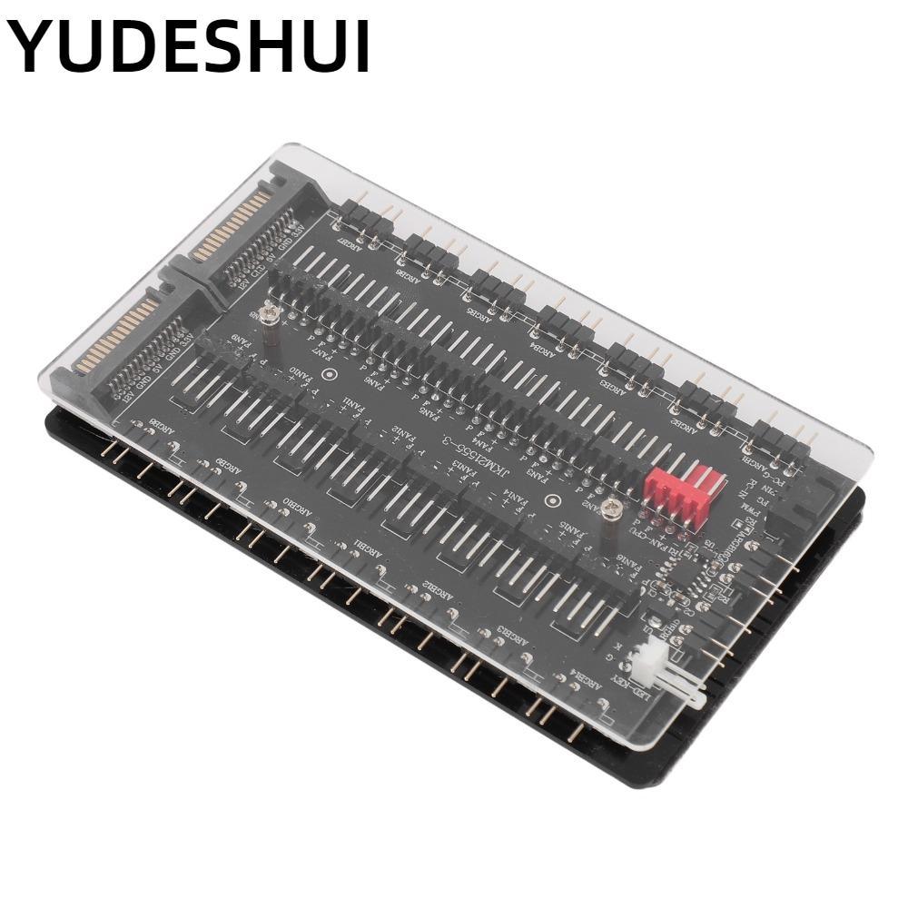 Hub quạt YUDESHUI ARGB, với giao diện SATA Hub quạt 2 trong 1, Hub quạt 3Pin ARGB 4Pin di động PC
