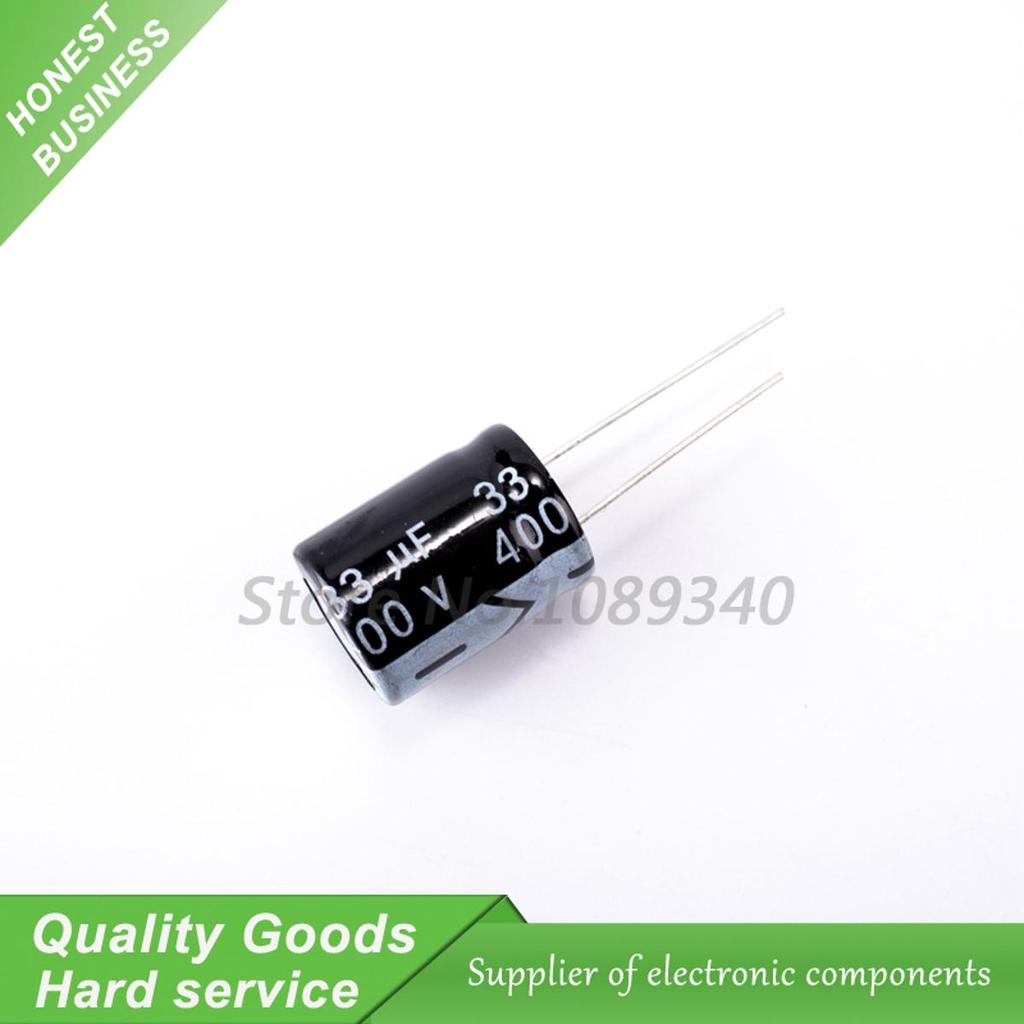 5 CÁI 400V33UF 16 * 22mm 33UF 400V 16 * 22 Tụ điện phân nhôm