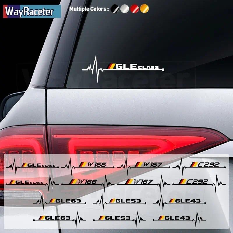 2 Chiếc Decal Vinyl Phản Quang Đức Cờ Cửa Sổ Miếng Dán Cho Xe Mercedes Benz GLE Class W166 C292 W167