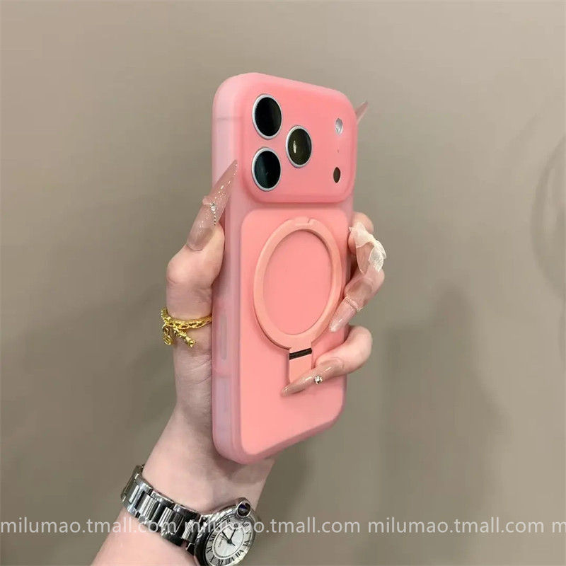 ốp lưng iphone 12 thường ốp lưng iphone cute Ins Dopamine Jelly Giá đỡ từ tính Thích hợp cho iPhone1