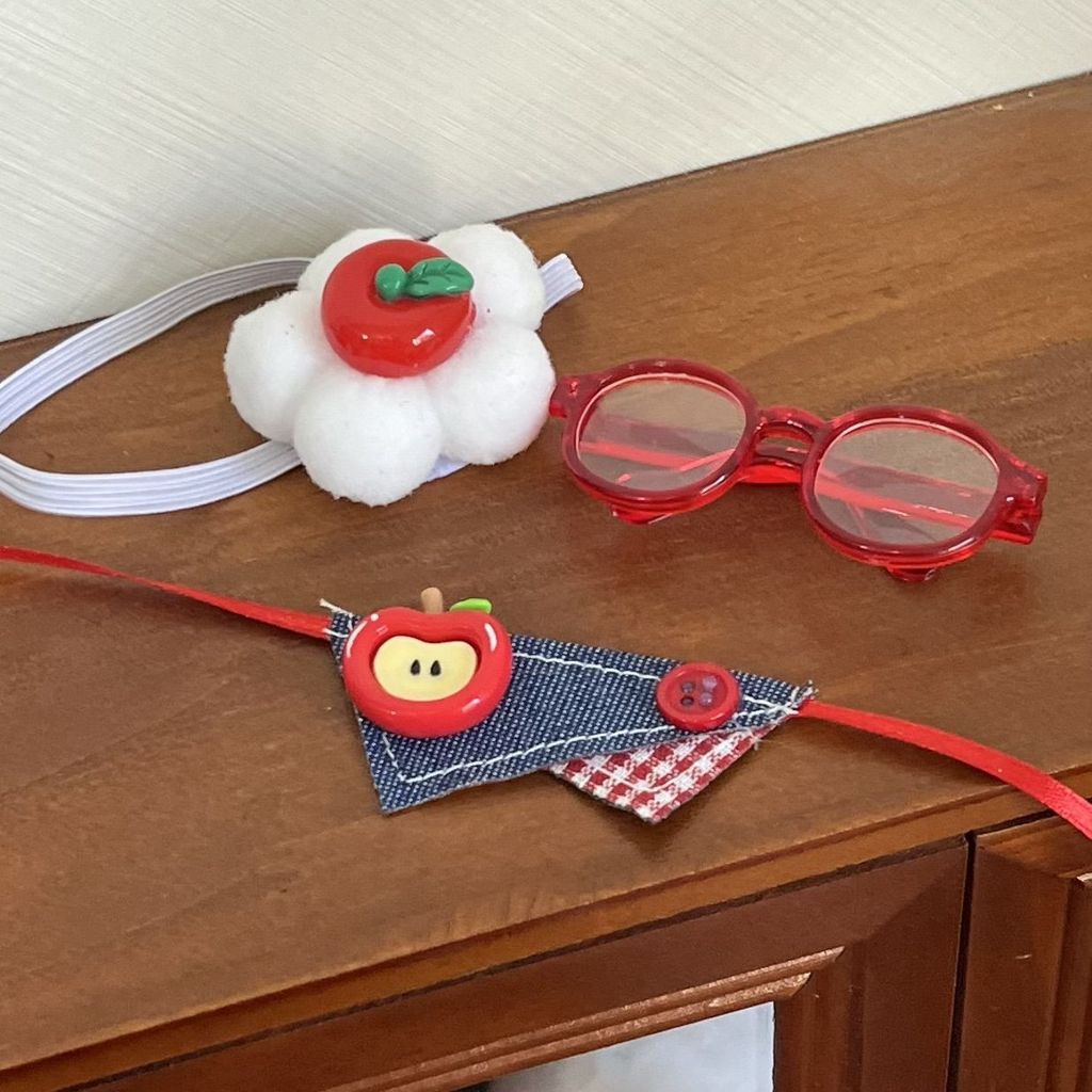 [Hàng có sẵn Quần áo trẻ em bán chạy] Yếm gấu tự hủy có giá trị cao Quần áo trẻ em Apple đỏ Quần áo 