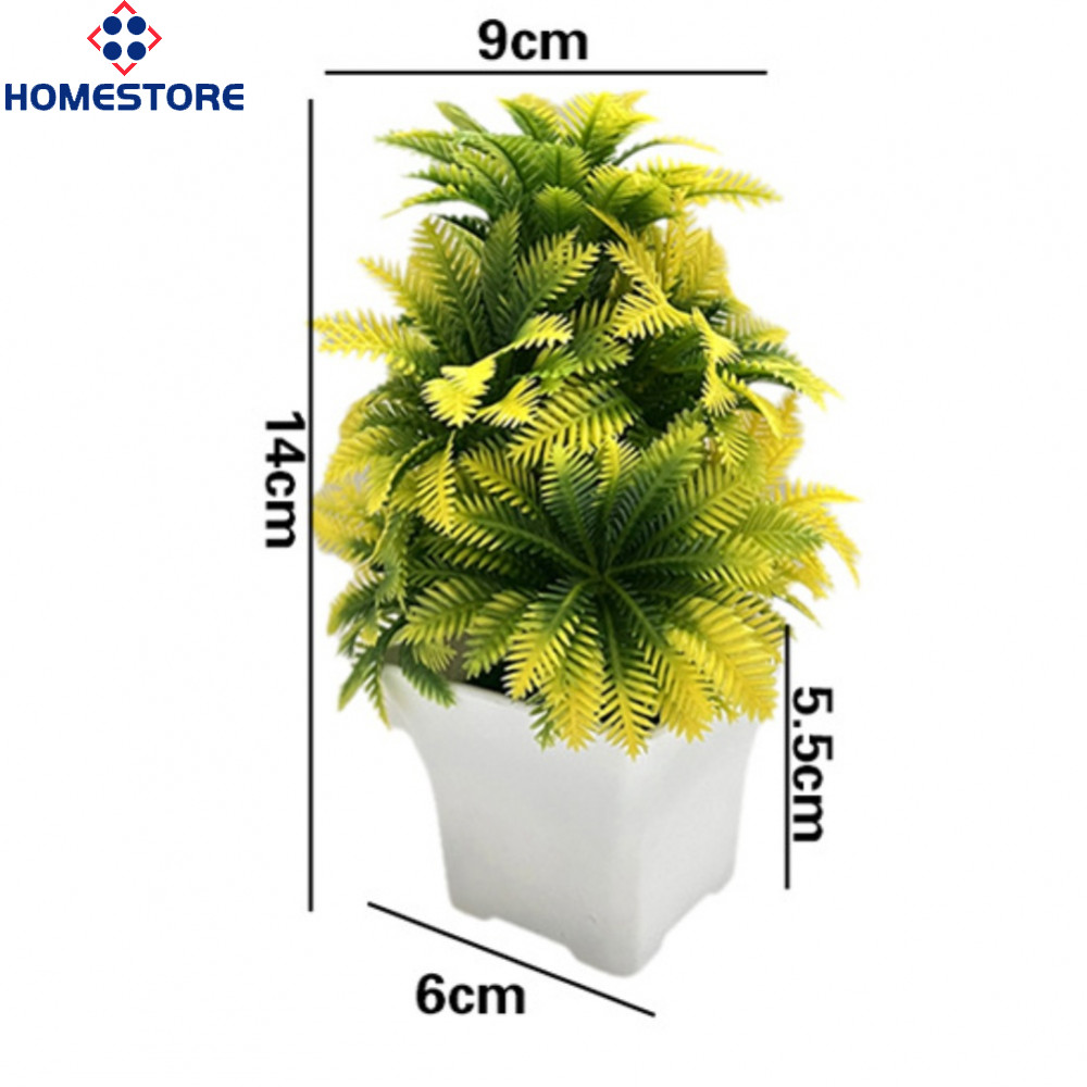 [Homestore]Artificial Potted Coconut Leaves for Tabletop Shelf Desk For Wedding Decor Setup