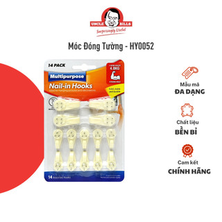 Móc đóng tường đa chức năng uncle bills chắc chắn tiện lợi treo đồ dễ dàng - hy0052