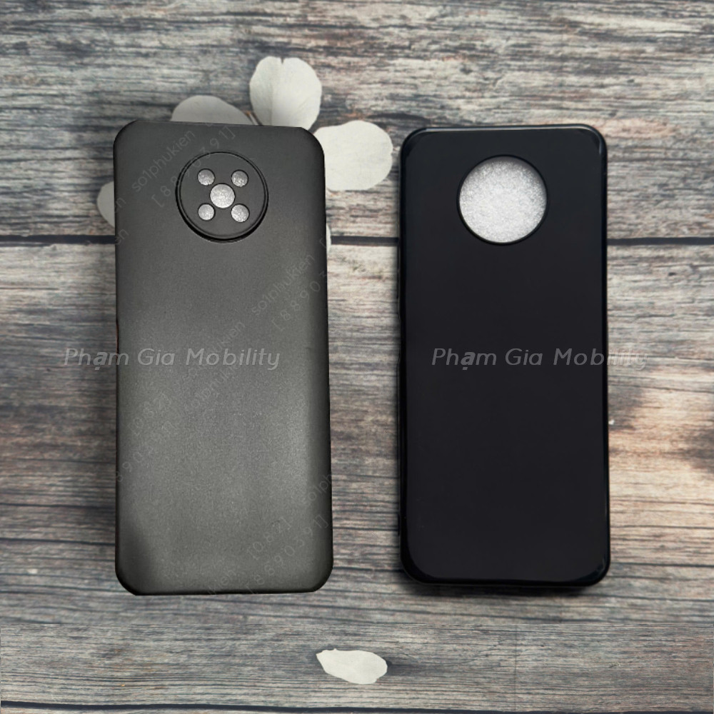 Ốp lưng dành cho Nokia G50 5G loại dẻo đen viền cam gồ, bảo vệ cam cao cấp bền đẹp