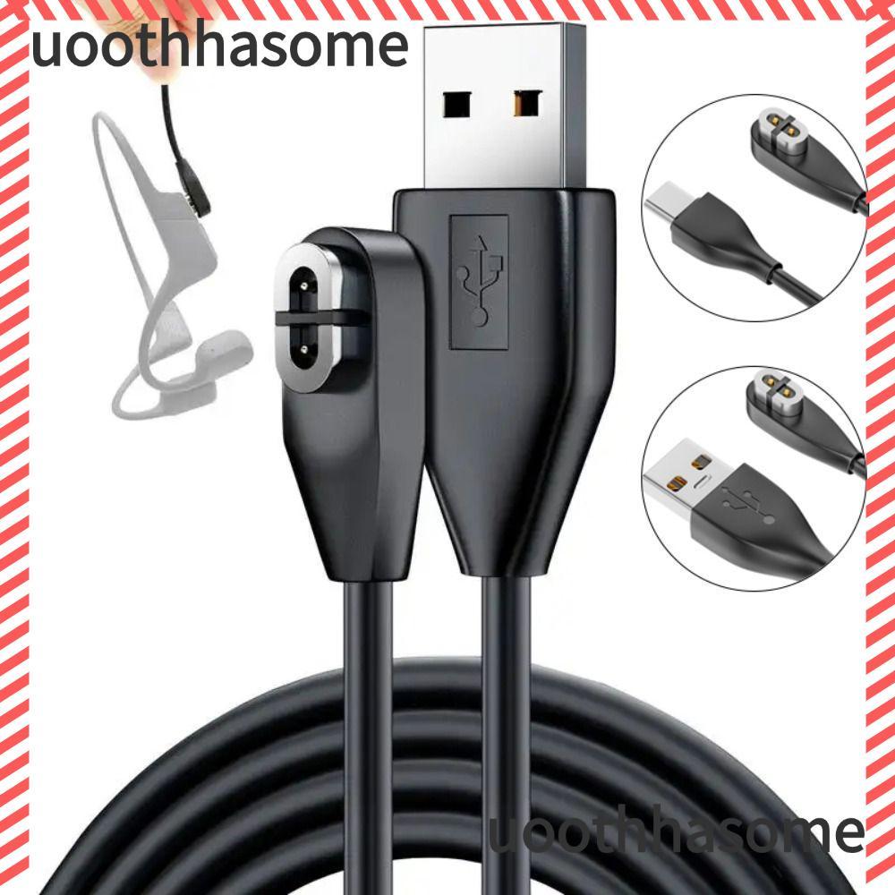 Cáp sạc USB Type-C UOOTHASHASOME, Bộ sạc tai nghe dẫn truyền xương đa năng 100cm, Dây nguồn tai nghe