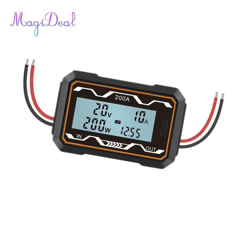 Máy đo Watt MagiDeal, Máy đo Ampe điện áp Watt có đèn nền, Ampe kế, Đa chức năng DC