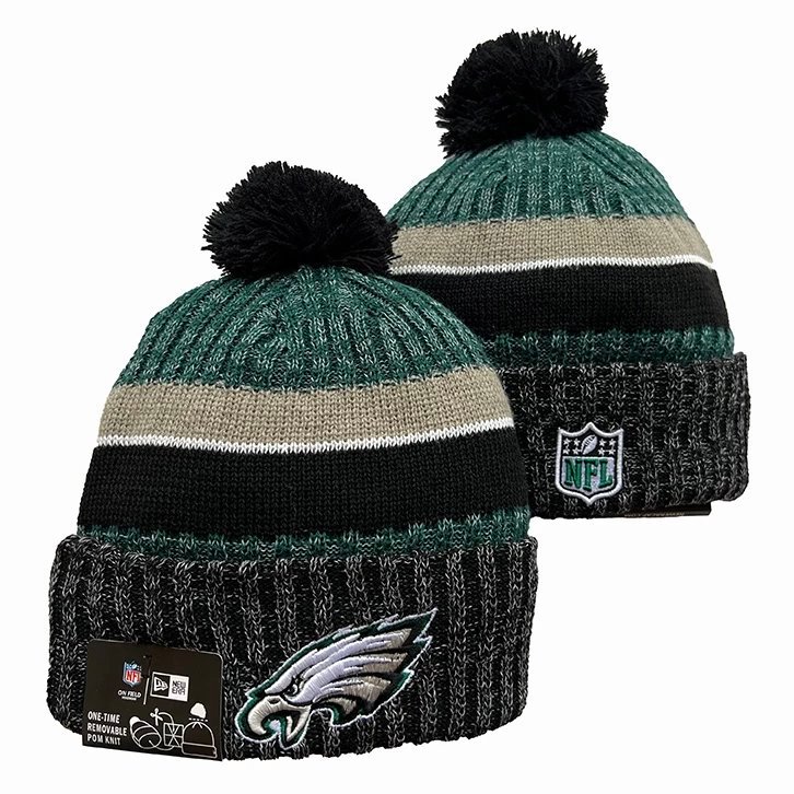 Philadelphia Eagles Beanie Eagles Mũ Len Nam Nữ Thu Đông Mũ Ấm Áp Lông Cừu Lót Mũ Dệt Kim Phong Cách