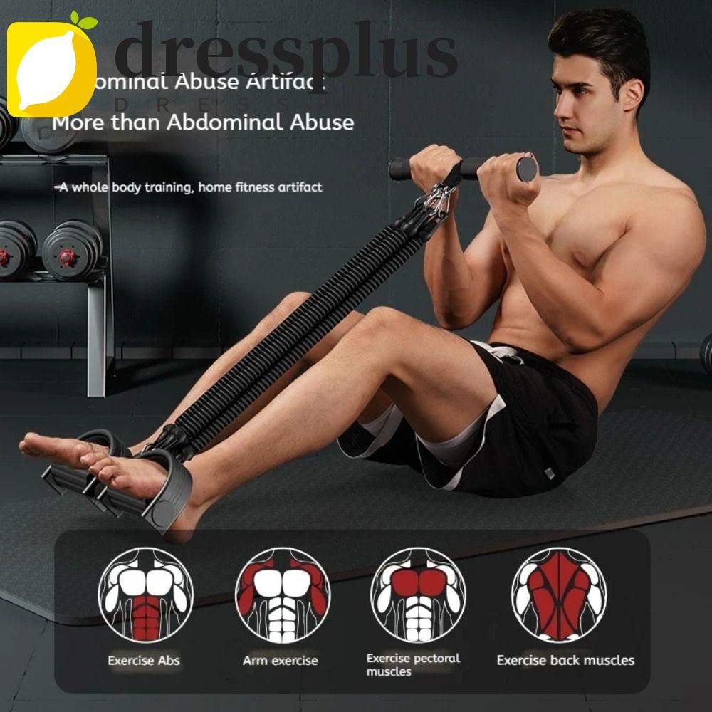 DRESSPLUS Pedal Pull-Up Sit-Up Trainer, 2 / 3 / 4-Strand 50 / 75 / 100 Pounds Pedal Căng Dây, Thiết 