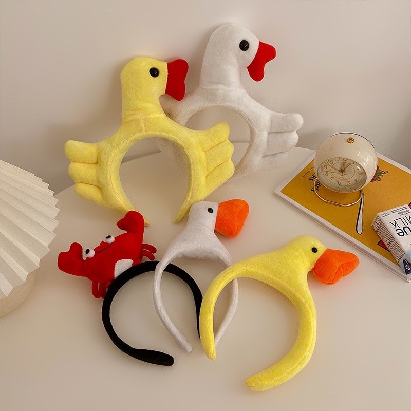 CC78 Cài tóc vịt băng đô phụ kiện tóc nữ con cua Vit Gà vàng - thiên nga - Gà con ngỗng nhỏ lớn dễ t