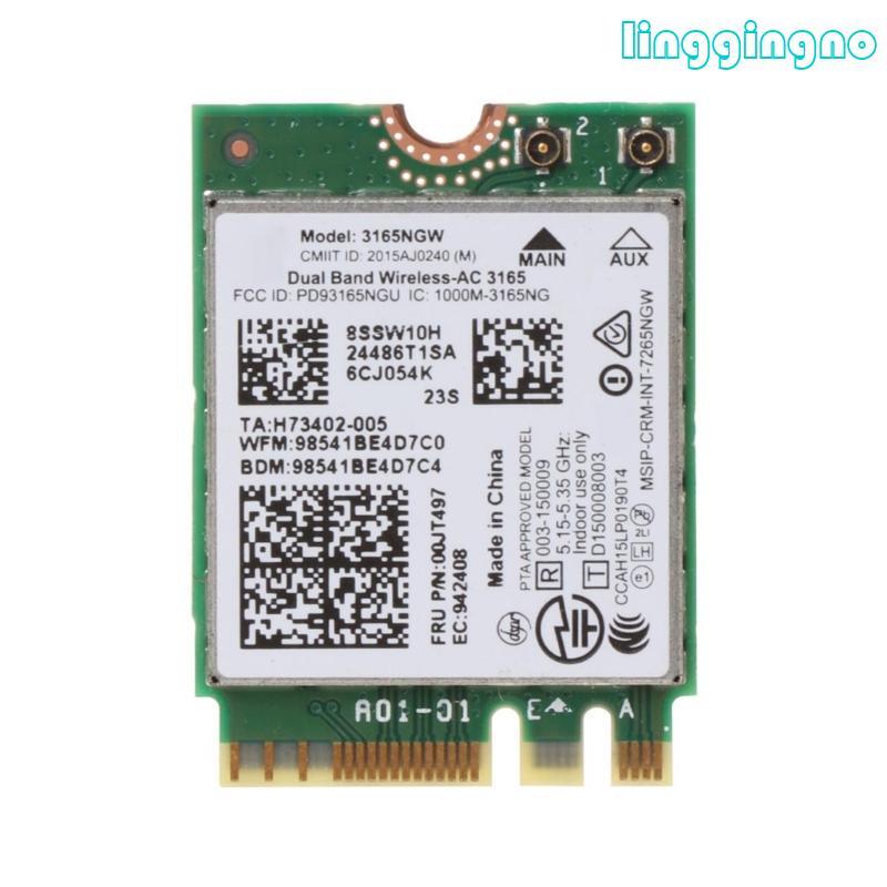 RR Wireless-AC 3165 3165NGW Wi-Fi băng tần kép NGFF cho giao diện M 2 Thẻ WiFi 4 0 tương thích Bluet
