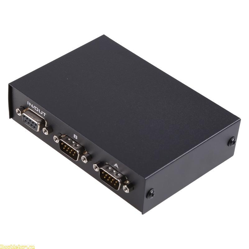 Doublebuy Máy In PC DB9 Pin Serial RS232 Hộp Công Tắc Kim Loại Nhà Ở Cho Vỏ Hướng Dẫn Sử Dụng RS232 