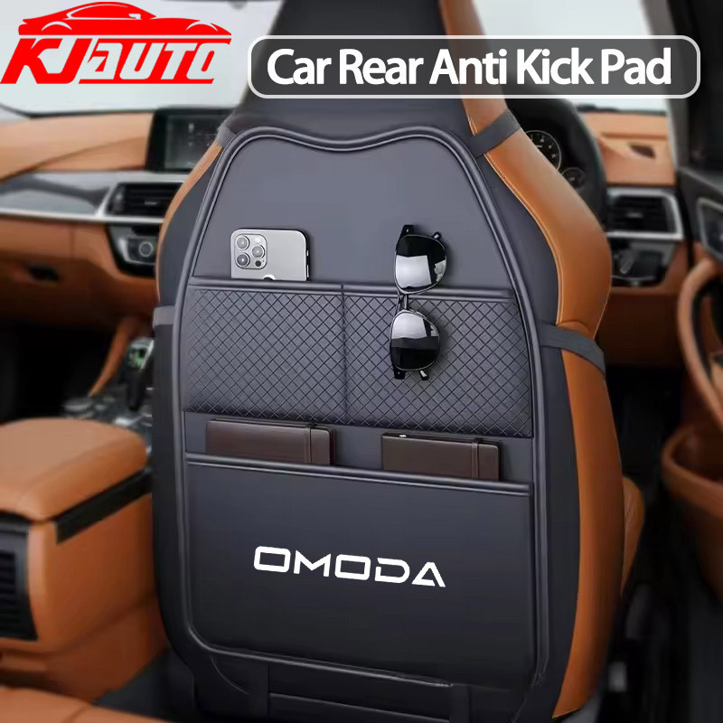 Omoda Da Ghế Ô Tô Bảo Vệ Lưng Đá Thảm Có Túi Đựng Máy Tính Bảng Cho Chery Omoda C5 E5 S5 C9 Phụ Kiện