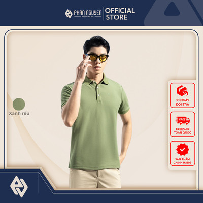 Áo polo nam ngắn tay basic Phan Nguyễn mềm mát, hạn chế nhăn nhàu, thiết kế lịch sự, chỉn chu, màu sắc nam tính APC.202