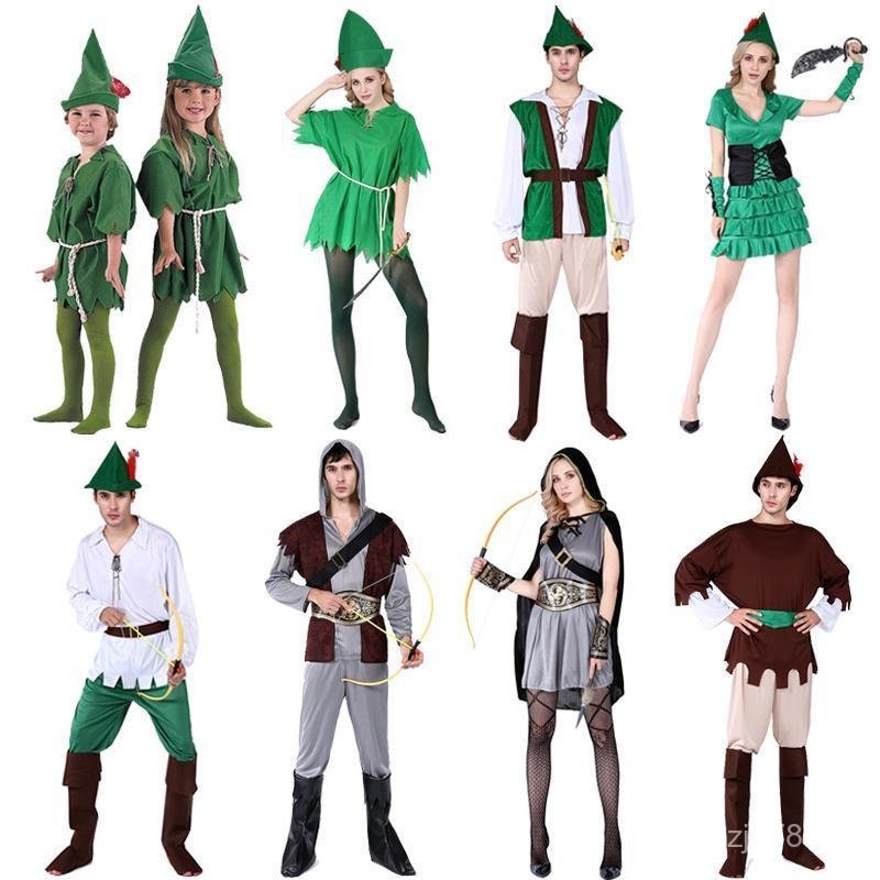 Phổ biến Halloween COS The Wizard of Oz Elf Quần áo Robin Hood Peter Pan Peter Pan Peter Pan Peter P