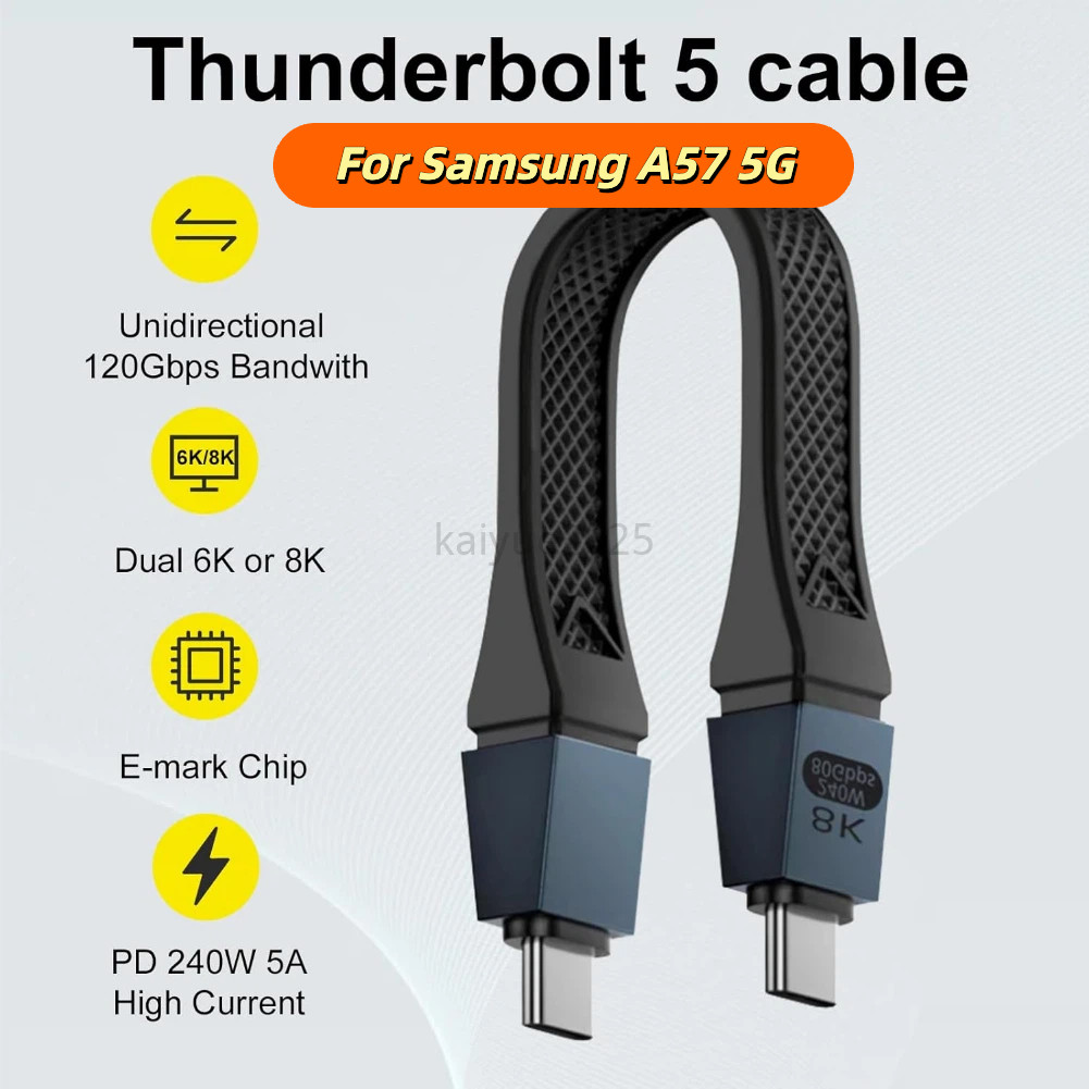 KYBD Cho Thunderbolt 5 Loại C USB4 2.0 Cáp 80Gbps Gen4 USB C sang egpu 16K PD 240w Cáp ngắn một chiề
