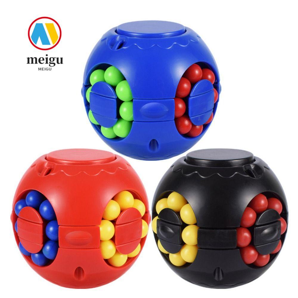MEIGU Magic Bean Cube Spinner, Nhựa Ngón Tay Con Quay Con Quay Bóng, Sáng Tạo Xoay Bóng Ngón Tay Spi