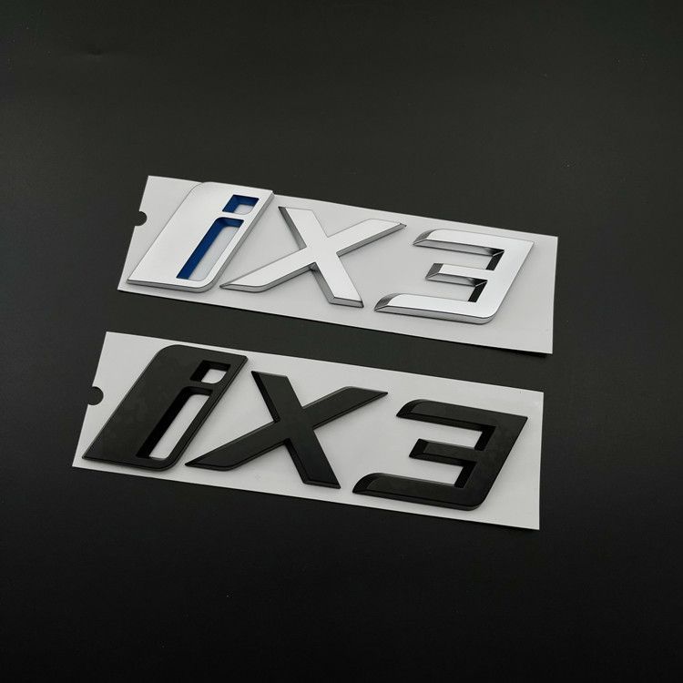 Logo BMW I3 IX3 được sửa đổi với biểu tượng phía sau màu đen, IX3 mới được sửa đổi với biểu tượng mà