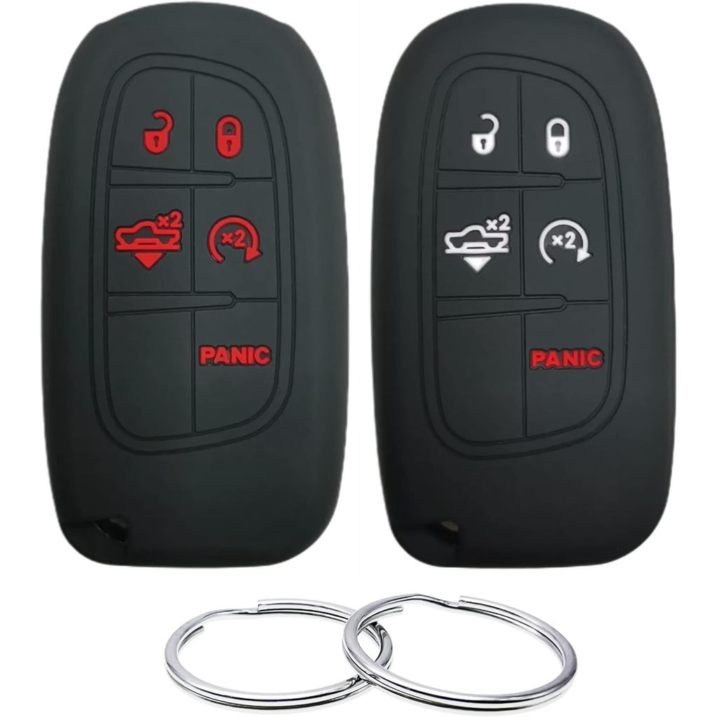 Vỏ bọc chìa khóa cao su silicon Tương thích với 2013-2019 Dodge 1500 2500 3500 Ram 1500 2500 3500 GQ