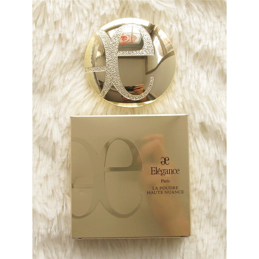 phấn phủ phấn phủ nén cushion Nhật Bản Nhật Bản Elegance Elegance E Big Cake Loose Powder Puff Gói g