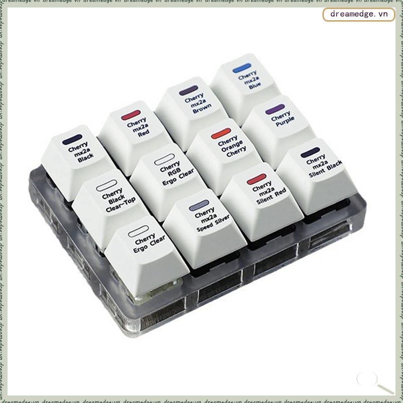 [dreamedge] Cherry MX2A Key Switch Test 12 phím Bàn phím cơ lấy mẫu Công cụ kiểm tra công tắc cho bà
