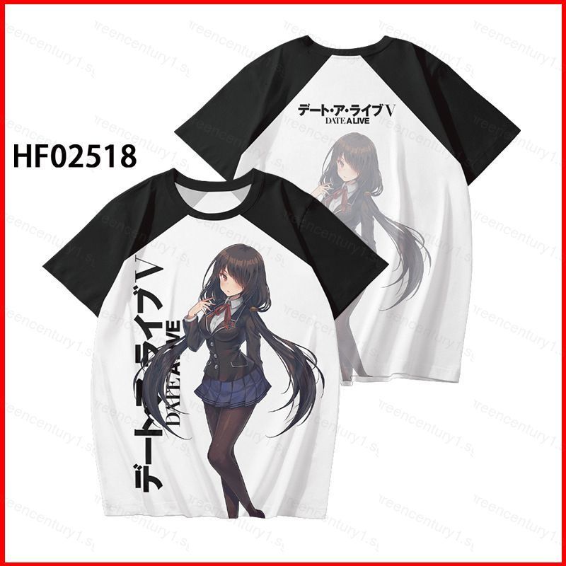 Áo Thun Cosplay Tokisaki Kurumi Chất Liệu 3D