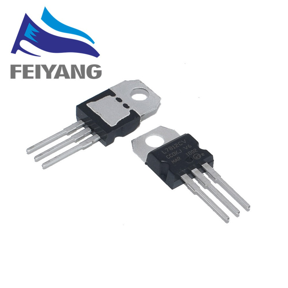 Bộ 10 bộ điều chỉnh điện áp L7812CV TO-220 L7812 LM7812 7812