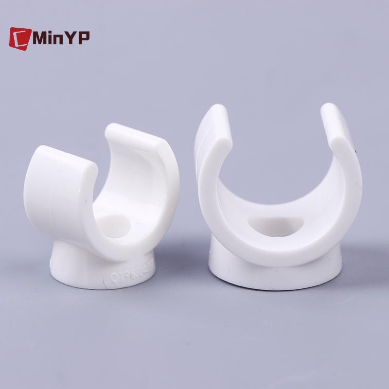 CMinYP 20 Chiếc 20 Mm PVC Kẹp Nước Kẹp Đầu Nối Phù Hợp Cho 0.5 / 0.79 Inch OD Khay TV Ống Móc Treo Ố