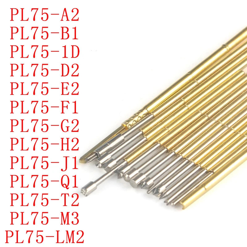 20 Cái / 10 Cái Đầu dò thử nghiệm lò xo Pogo Pin PL75-A2 / B1 / 1D / D2 / E2 / F1 / G2 / H2 / J1 / L