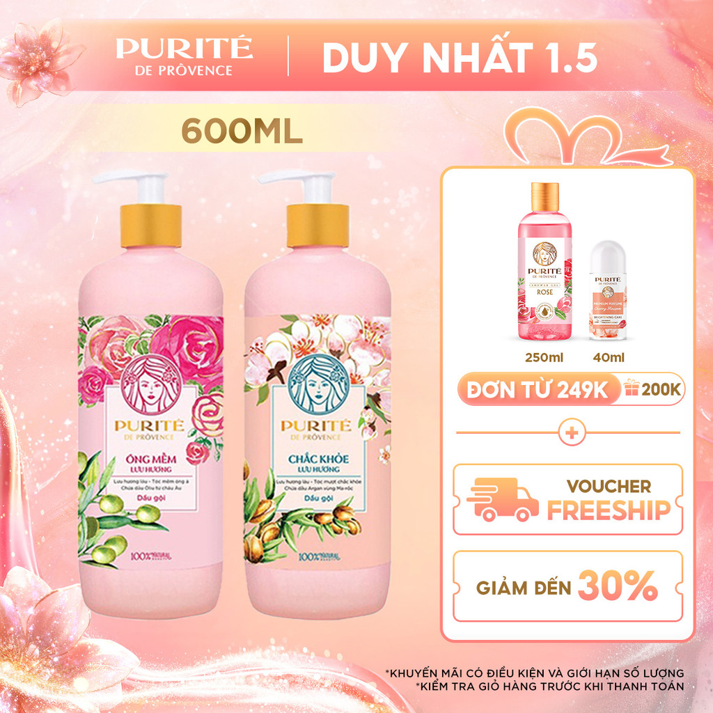 Dầu Gội Purité Lưu hương 600ml