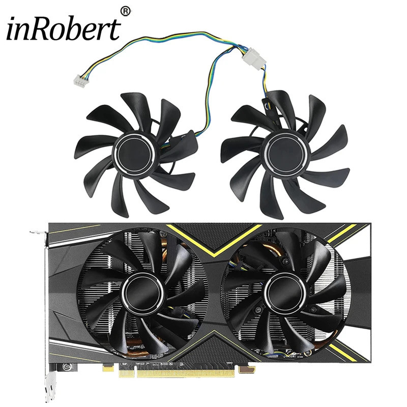 85mm T129215SU RX5600 XT Video Card Quạt Thay Thế Cho ASrock RX 5600 XT Challenger Chơi Game Card Đồ
