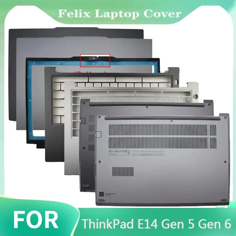 Mới Dành Cho ThinkPad E14 Gen 5 Gen 6 Laptop LCD Phía Sau / Khung Trước / Tấm Lòng Bàn Tay / Nắp Dướ