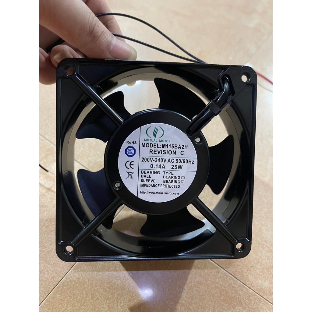 Quạt làm mát tủ MUTUAL MUTUAL M115BA2H 200V ~ 240V 0.14A 25W 12038 hoàn toàn mới