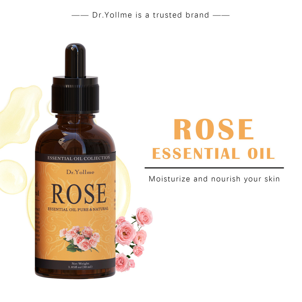 Popular~Dr.Yollme Rose Essential Oil30ml Massage SPA Body Oil Rose Essential Oil Export3z