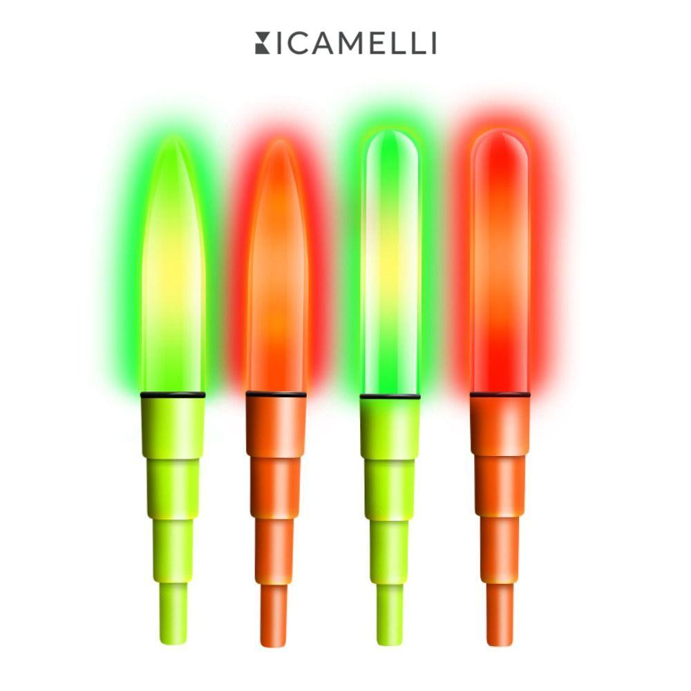 ICAMELLI 1 Đèn Phao Câu Cá, Đèn LED Dạ Quang Siêu Sáng Phao Câu Cá, 2024 Cảm Ứng Phao Câu Cá Đêm Top