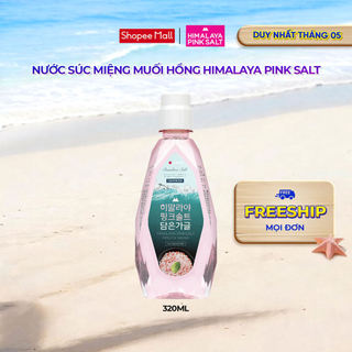 Nước súc miệng muối hồng bạc hà Himalaya Pink Salt 320ml