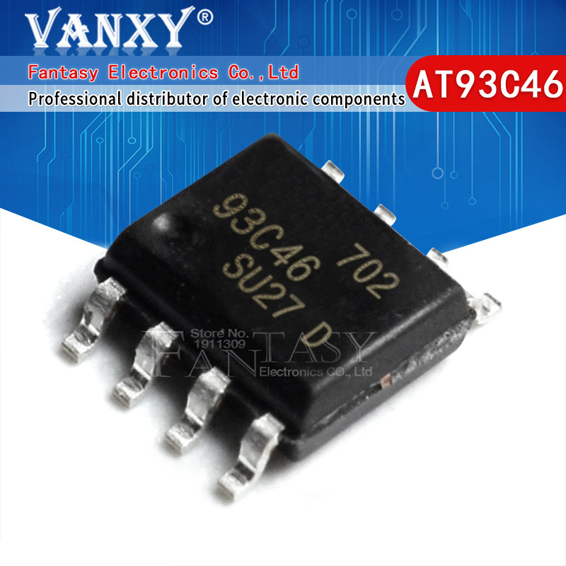 10 Chiếc 93C46 SOP-8 AT93C46 SOP8 AT93C46DN-SH-T SOP AT93C46-10SU-2.7