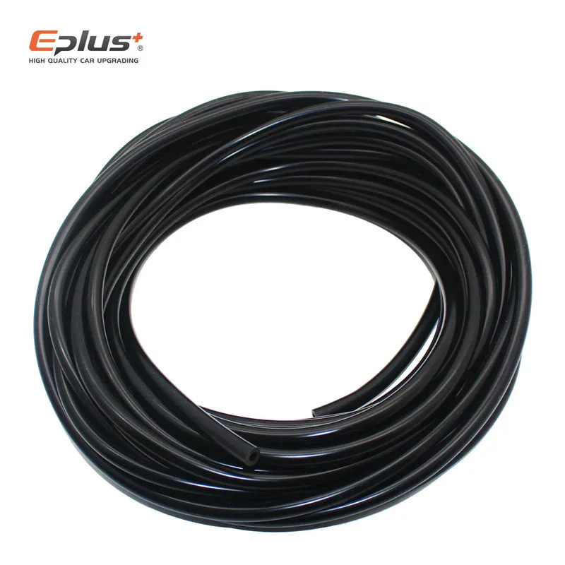 EPLUS Đa Năng Tăng Thân Nhiệt Chống Cháy Silicon Ống Chân Không Ống Hơi Nước Ống Đen 3mm 4mm 6mm 8mm