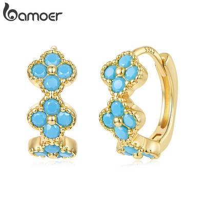 Bông tai cỏ bốn lá may mắn Bamoer - Quà tặng hoàn hảo