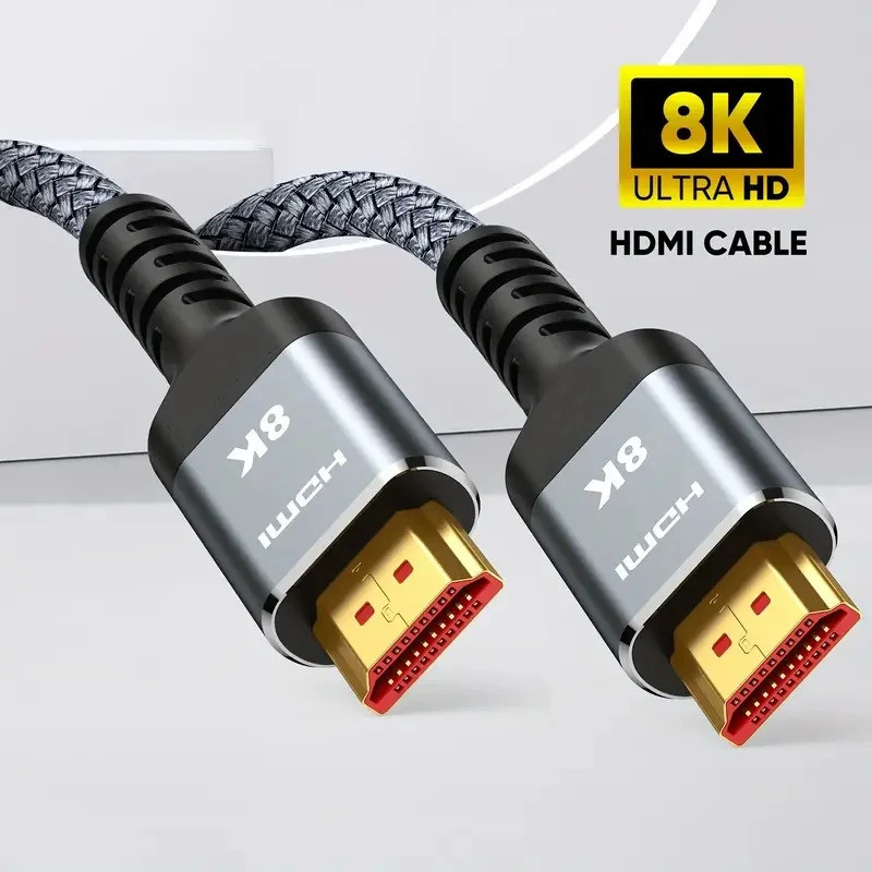 Cáp MIZIQIER 8K HDMI 2.1 Tốc Độ Cao 48Gbps Dây Bện HDMI-8K60Hz 4K120Hz Tương Thích Cho PS5 / PS4 / X