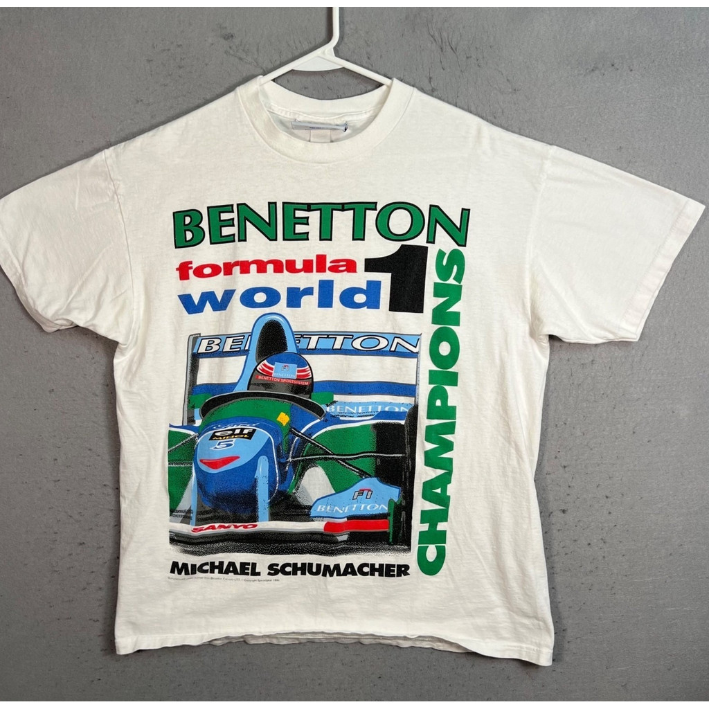 Áo thun 100% cotton Benetton Formula 1 Michael Schumacher