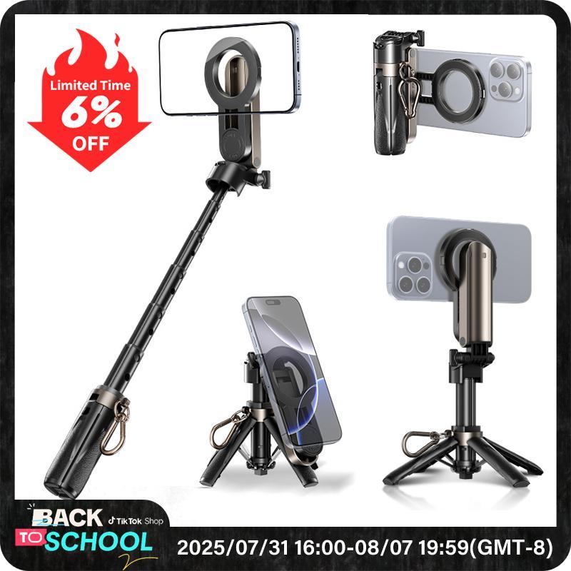 [ShopBacktoSchool] MỚI - Gậy Selfie từ tính đa chức năng MAGIC JOHN 4 trong 1 – 360° Xoay, Nhỏ gọn &