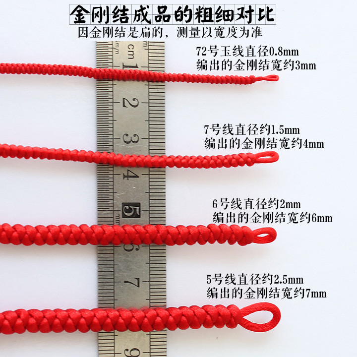 Liz Trung Quốc Nút Thắt Ren Ngọc Đài Loan Chủ Đề Trang Sức Sợi Handmade Dây Đỏ Vòng Tay Dây Số 5 Sợi