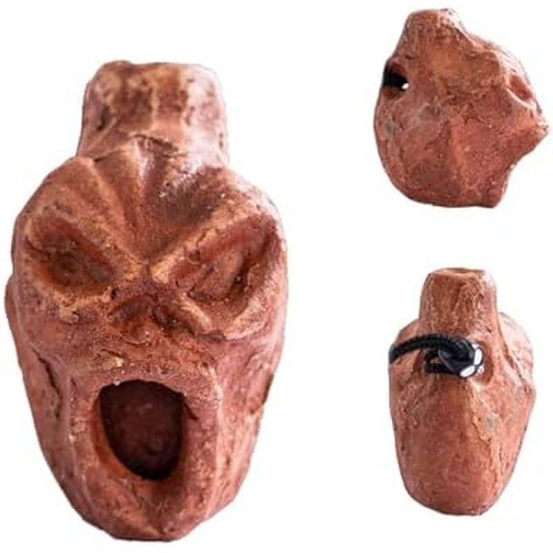 Aztec Death Whistle - Real Screaming, Up To 125+ Decibels Loud, Authentic Human Sounding Screams, Wa