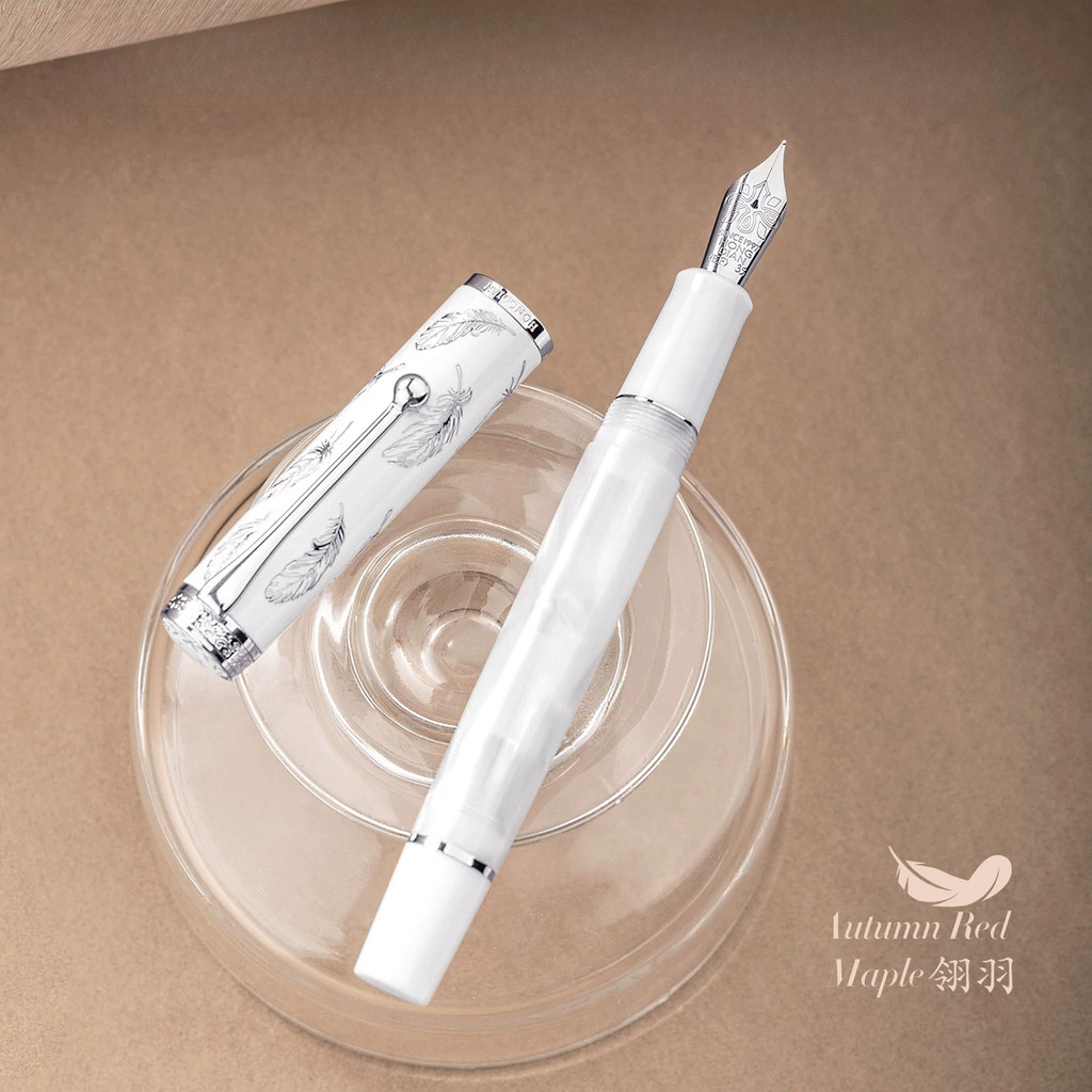 Bút máy Acrylic Hongdian N8S – Dụng cụ viết chính xác cao cấp với họa tiết giảm độc đáo, nhẹ & bền