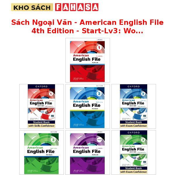 Sách Ngoại Văn - American English File 4th Edition - Start-Lv3: Workbook, Skills, Exam Level 1 - 3