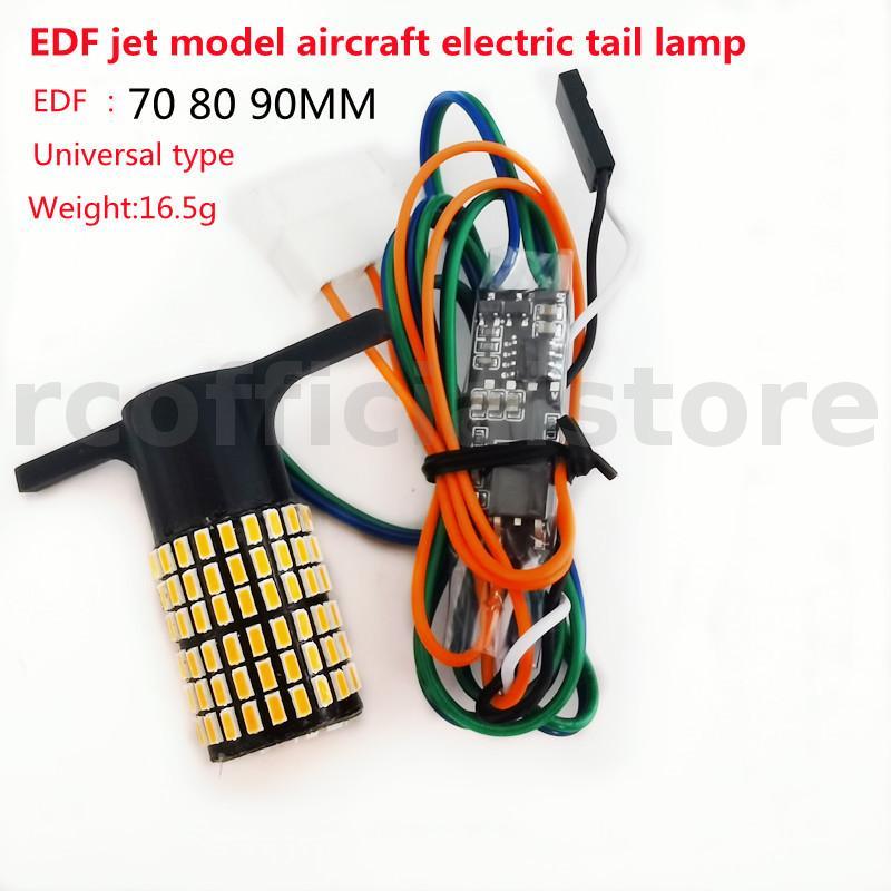 RC Jet Đuôi Đèn LED DIY Sửa Đổi Phụ Kiện Dự Phòng Cho 70mm / 80mm / 90mm Ống Quạt EDF Jet RC Máy Bay