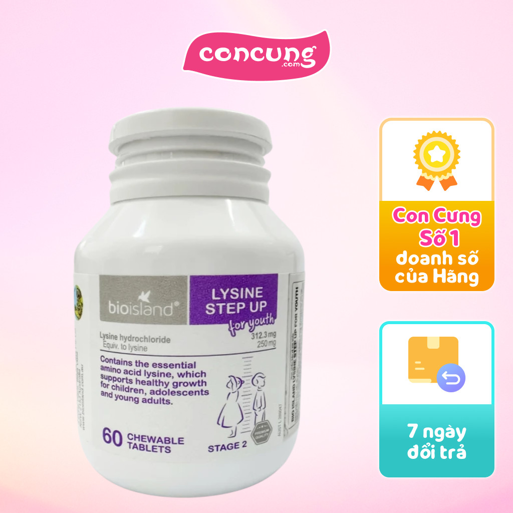 TPBVSK Lysine cho trẻ em 120 viên (Lysine Step up for Young)